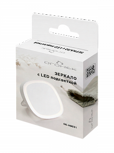 Огонек OG-HBE01 Зеркало с подсветкой (аккум)